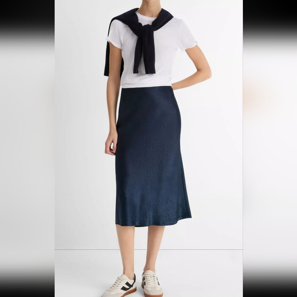 Vince Satin Slip Skirt